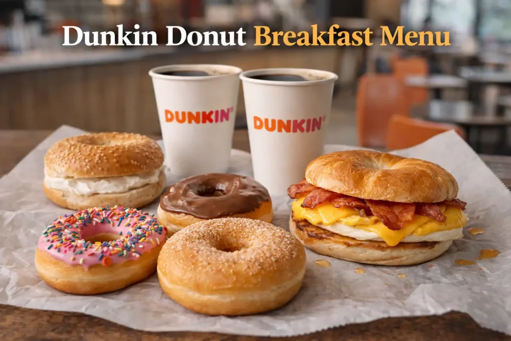 Dunkin Donut Breakfast Menu