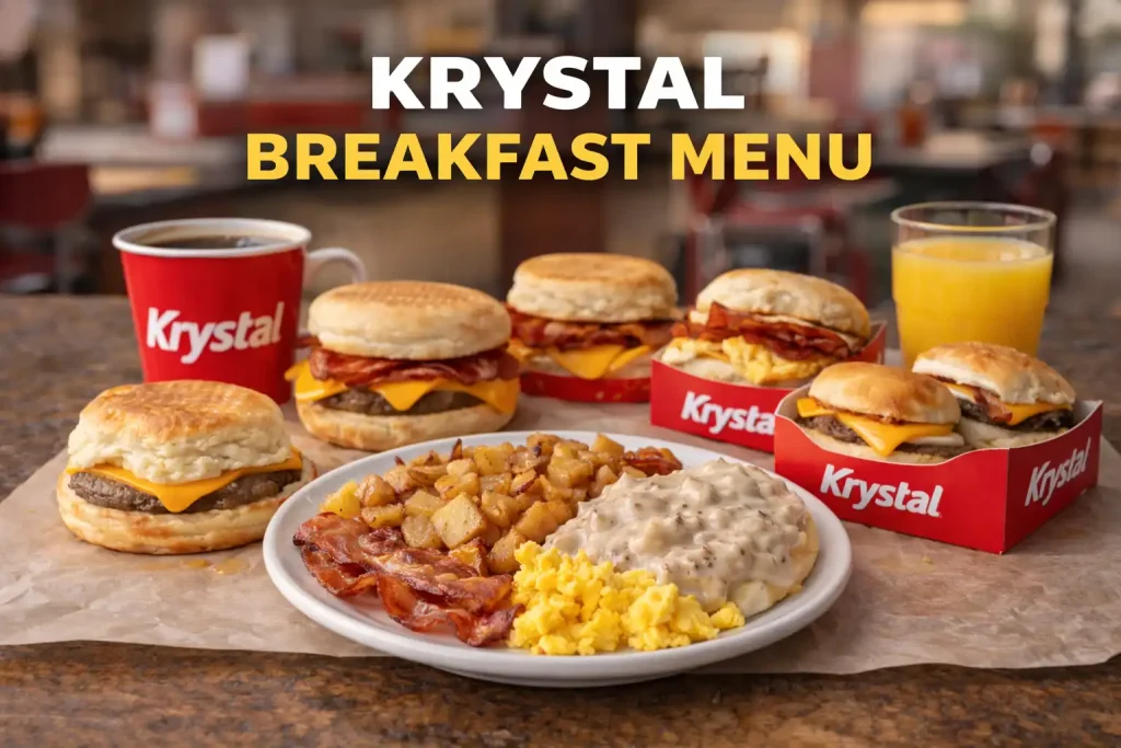 Krystal Breakfast Menu